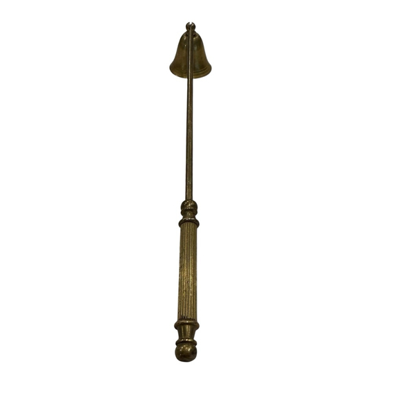 Vintage Brass Candle Snuffer with Bell Shaped Extinguisher – 6” Long - Picture 4 of 7